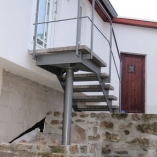 Holmtreppe als Außentreppe