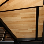 Spindeltreppe mit Profilrohrträger - Sicht von unten