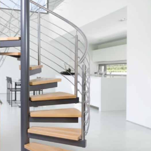 Spindeltreppe mit Pfostengeländer